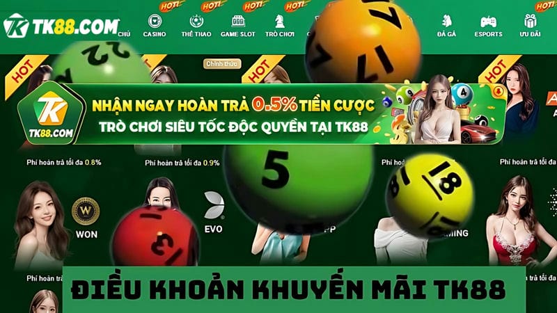 ưu đãi nhận ngay hoàn trả 0.5% tiền cược