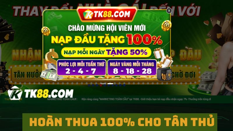 hoàn thua 100% á