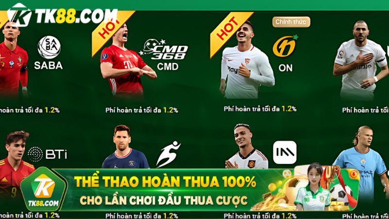  chương trình thể thao hoàn thua 100% 